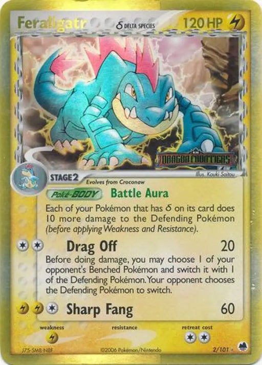 Feraligatr (2/101) (Delta Species) (Stamped) [EX: Dragon Frontiers] - Pokemon Single