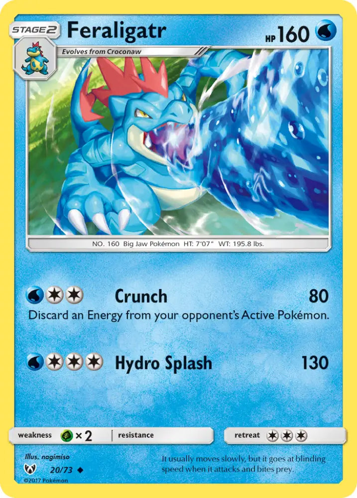 Feraligatr (20/73) [Sun & Moon: Shining Legends] - Pokemon Single