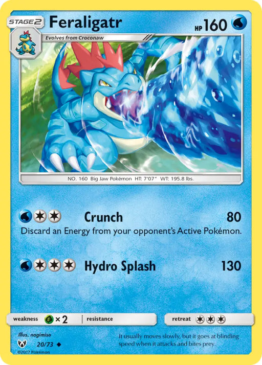 Feraligatr (20/73) [Sun & Moon: Shining Legends] - Pokemon Single