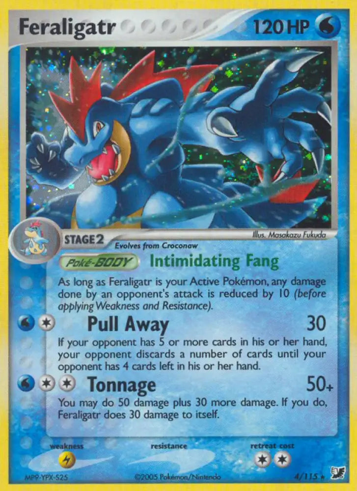 Feraligatr (4/115) [EX: Unseen Forces] - Pokemon Single