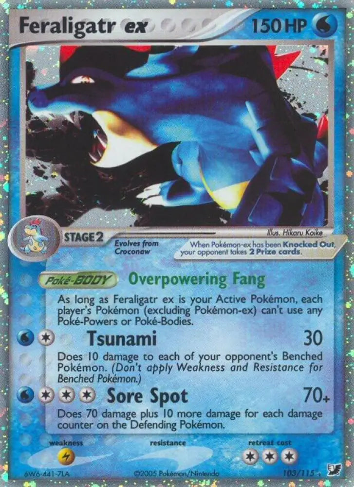 Feraligatr ex (103/115) [EX Unseen Forces]