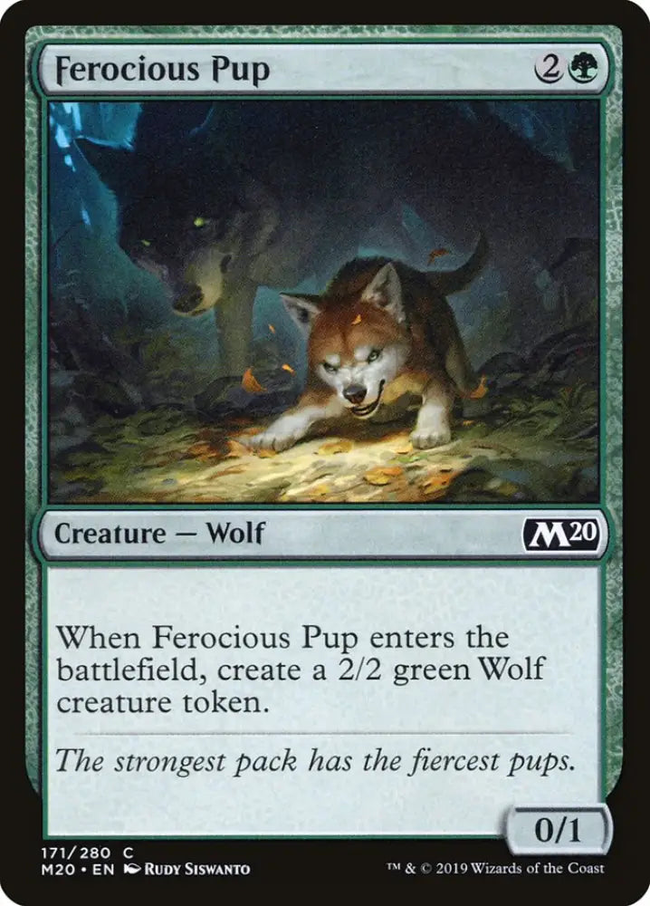Ferocious Pup [Core Set 2020] - MTG Single