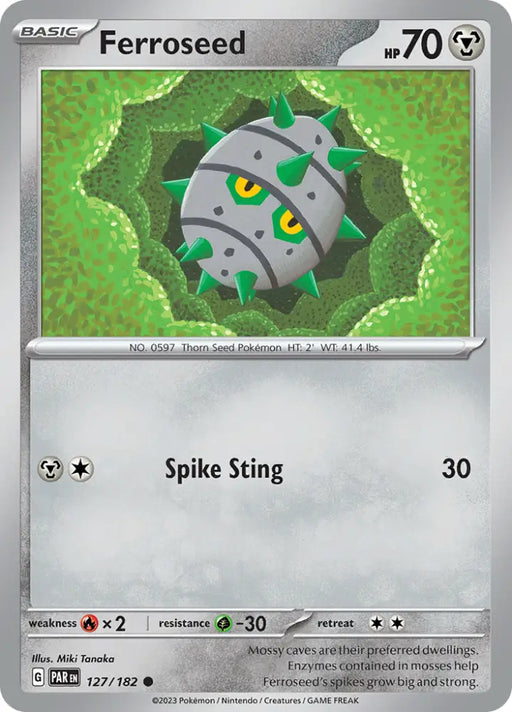 Ferroseed (127/182) [Scarlet & Violet: Paradox Rift] - Pokemon Single