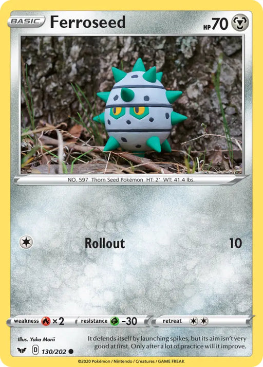 Ferroseed (130/202) [Sword & Shield: Base Set] - Pokemon Single