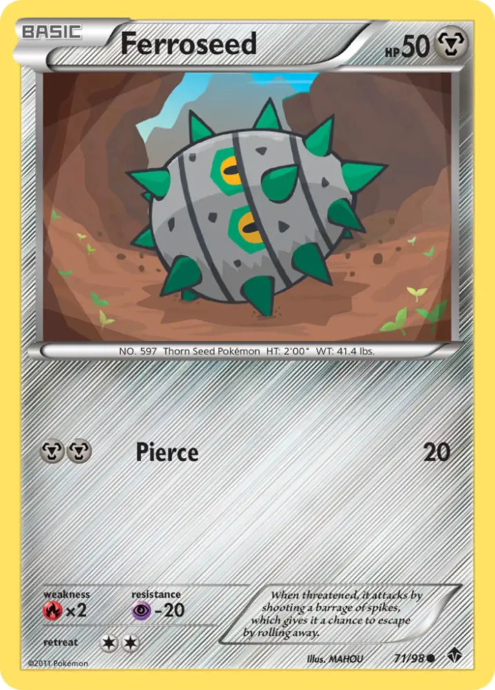 Ferroseed (71/98) [Black & White: Emerging Powers] - Pokemon Single