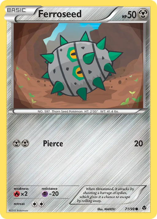 Ferroseed (71/98) [Black & White: Emerging Powers] - Pokemon Single