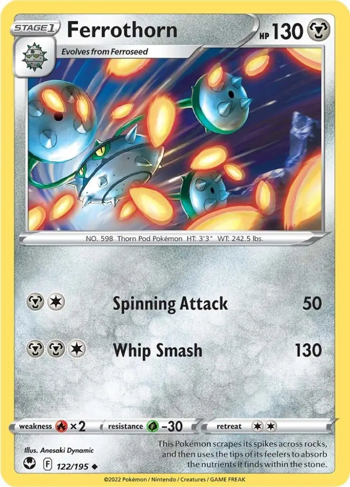 Ferrothorn (122/195) [Sword & Shield: Silver Tempest] - Pokemon Single