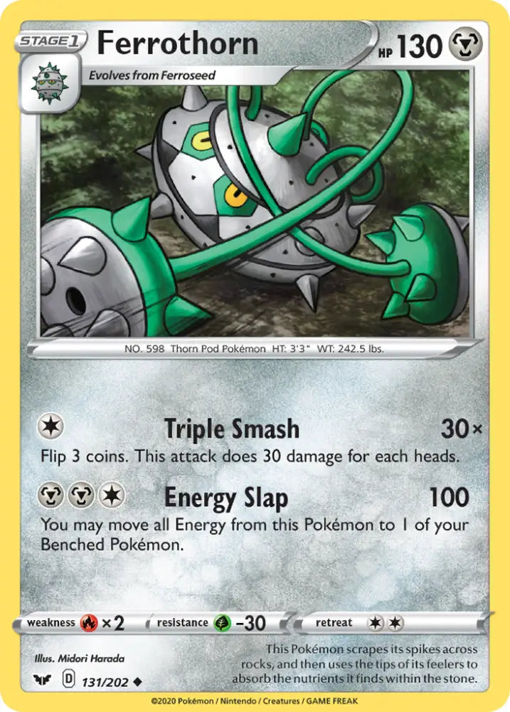 Ferrothorn (131/202) [Sword & Shield: Base Set] - Pokemon Single