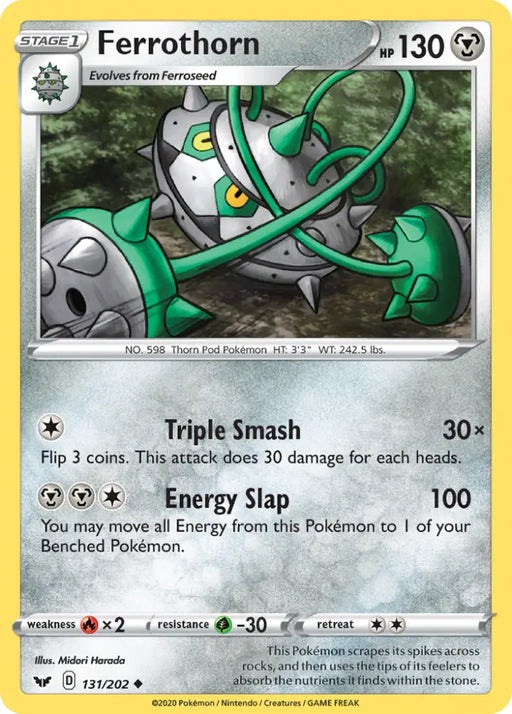 Ferrothorn (131/202) [Sword & Shield: Base Set] - Pokemon Single