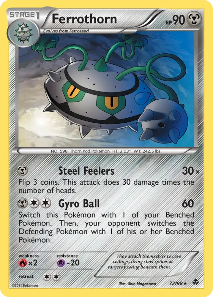 Ferrothorn (72/98) [Black & White: Emerging Powers] - Pokemon Single