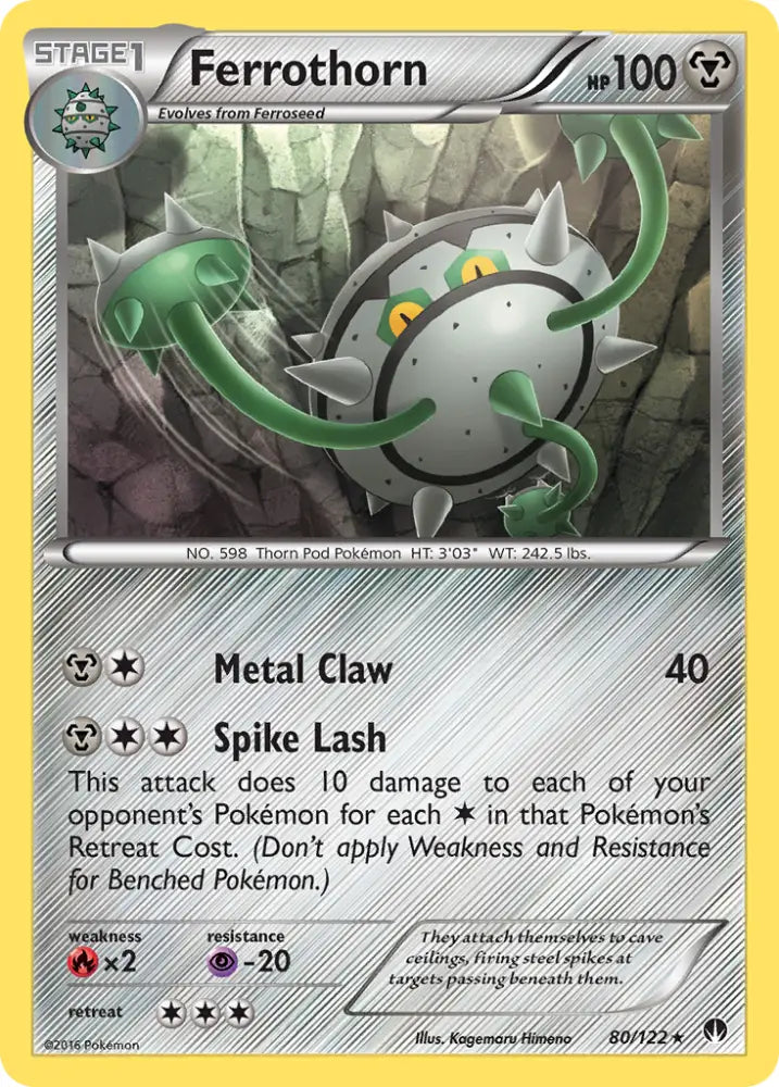 Ferrothorn (80/122) [XY: BREAKpoint] - Pokemon Single