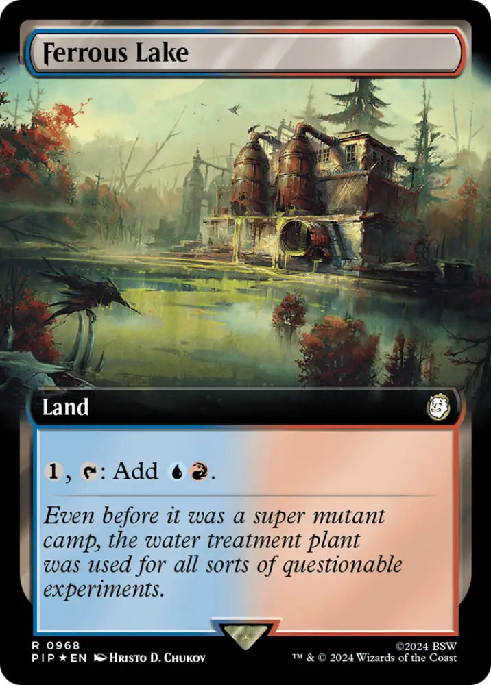 Ferrous Lake (Extended Art) (Surge Foil) [Fallout] - MTG Single