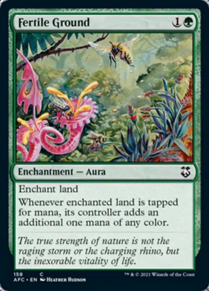 Fertile Ground [Dungeons & Dragons: Adventures in the Forgotten Realms Commander] - MTG Single