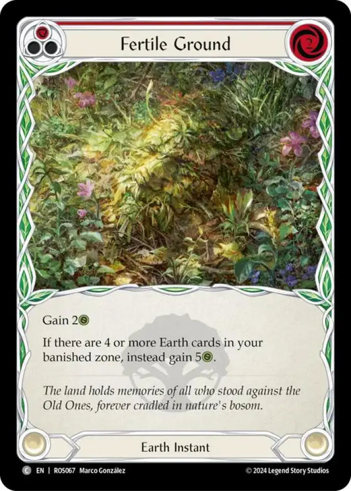 Fertile Ground (Red) [Rosetta] - Flesh And Blood Single
