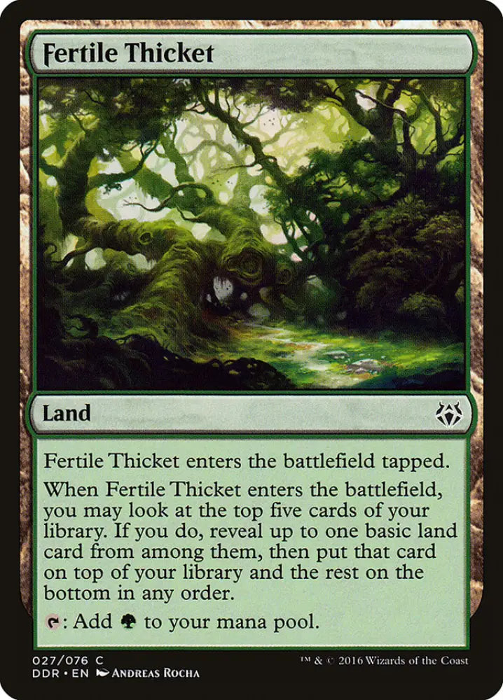 Fertile Thicket [Duel Decks: Nissa vs. Ob Nixilis] - MTG Single