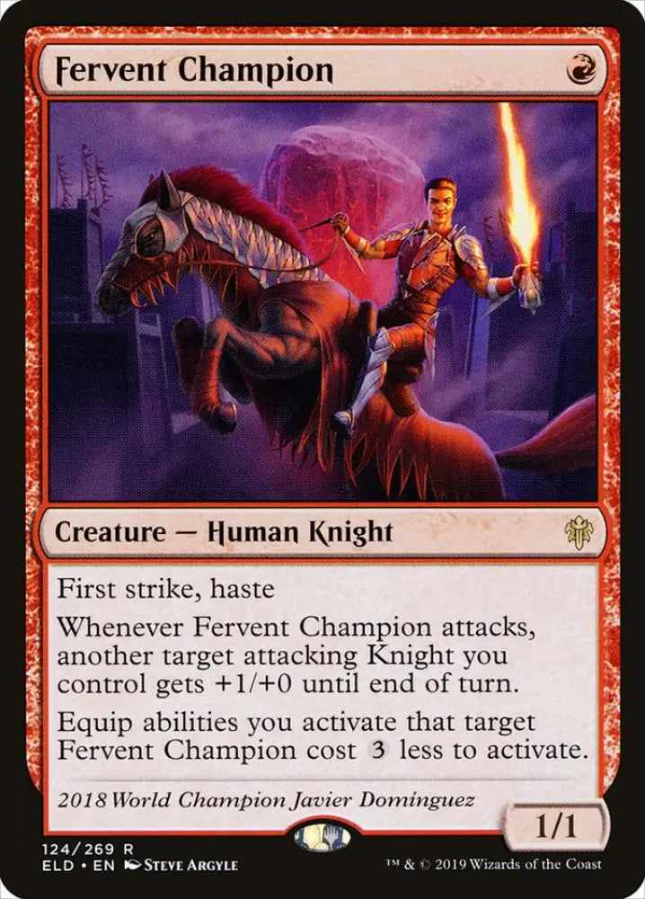 Fervent Champion [Throne of Eldraine] - MTG Single