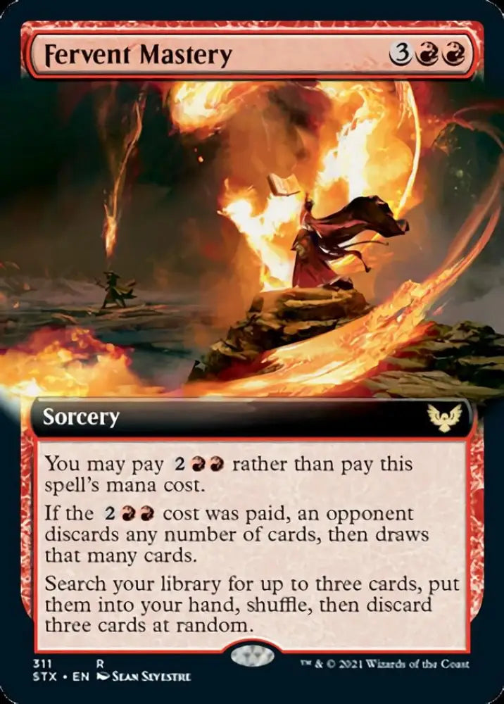 Fervent Mastery (Extended Art) [Strixhaven: School of Mages] - MTG Single