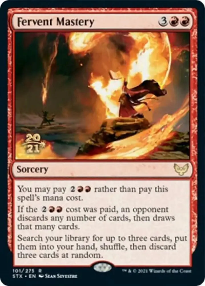 Fervent Mastery [Strixhaven: School of Mages Prerelease Promos] - MTG Single