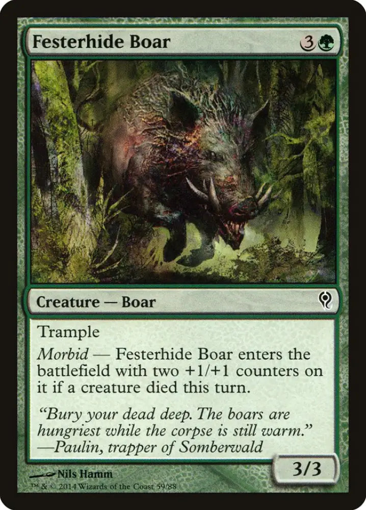 Festerhide Boar [Duel Decks: Jace vs. Vraska] - MTG Single