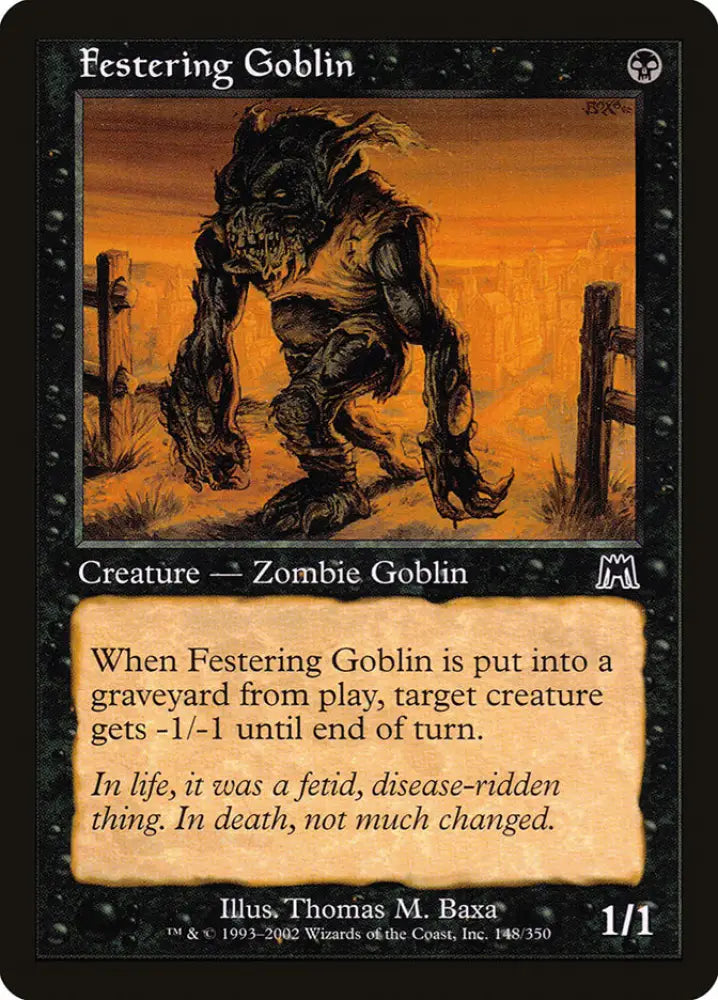 Festering Goblin [Onslaught] - MTG Single