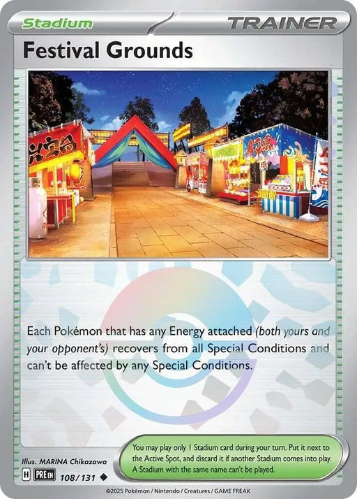 Festival Grounds (108/131) (Poke Ball Pattern) [Scarlet & Violet: Prismatic Evolutions] - Pokemon Single