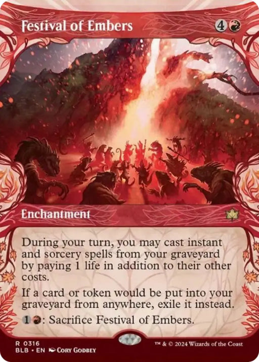 Festival of Embers (Showcase) [Bloomburrow] - MTG Single