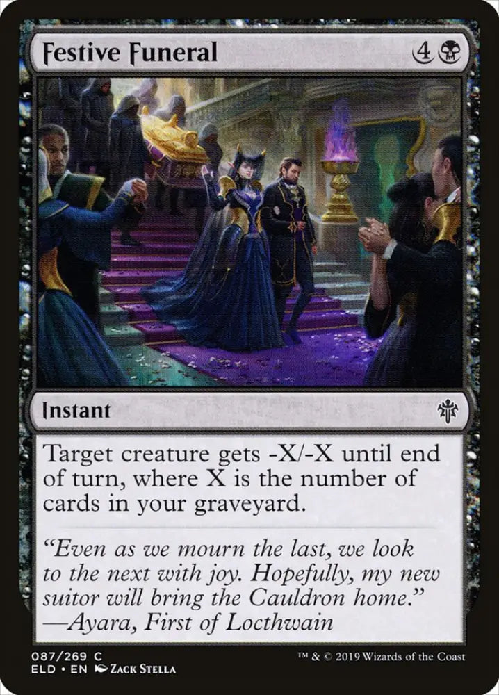 Festive Funeral [Throne of Eldraine] - MTG Single