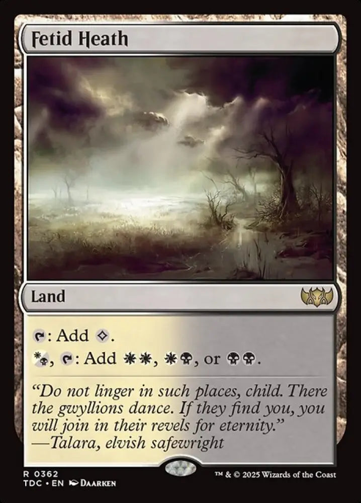 Fetid Heath (362) [Tarkir: Dragonstorm Commander]