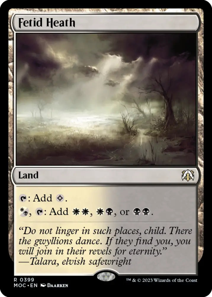 Fetid Heath [March of the Machine Commander] - MTG Single