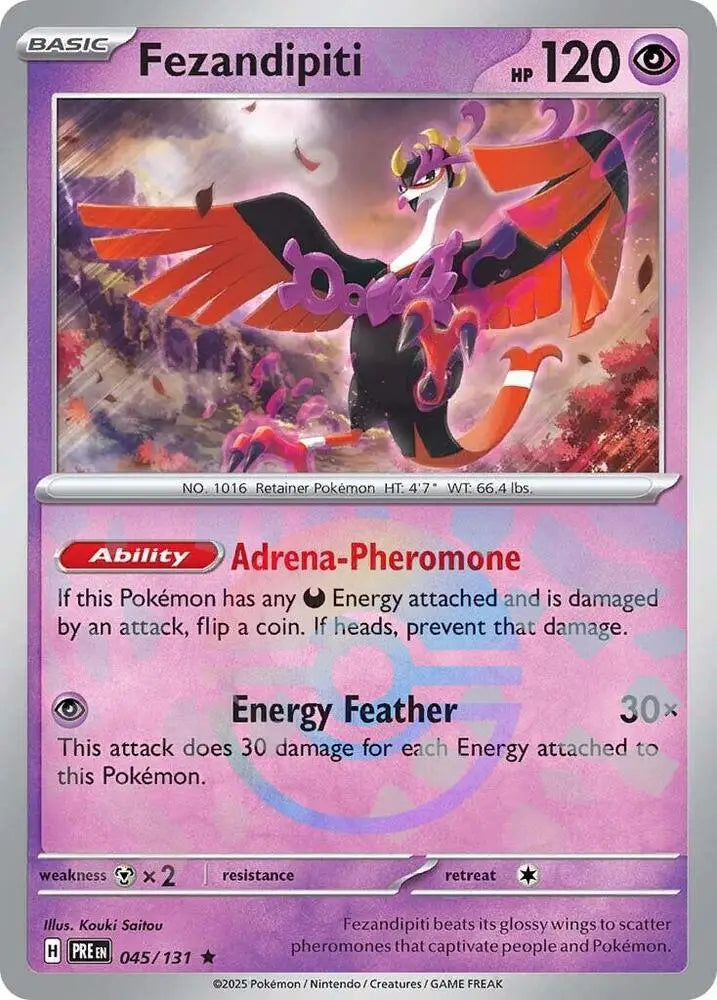 Fezandipiti (045/131) (Poke Ball Pattern) [Scarlet & Violet: Prismatic Evolutions] - Pokemon Single