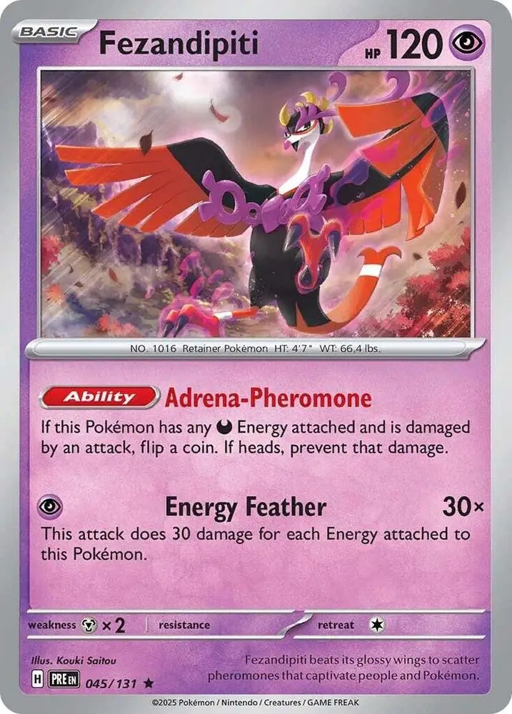Fezandipiti (045/131) [Scarlet & Violet: Prismatic Evolutions] - Pokemon Single