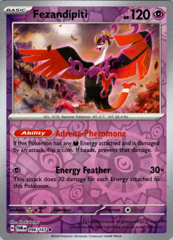 Fezandipiti (096/167) [Scarlet & Violet: Twilight Masquerade] - Pokemon Single