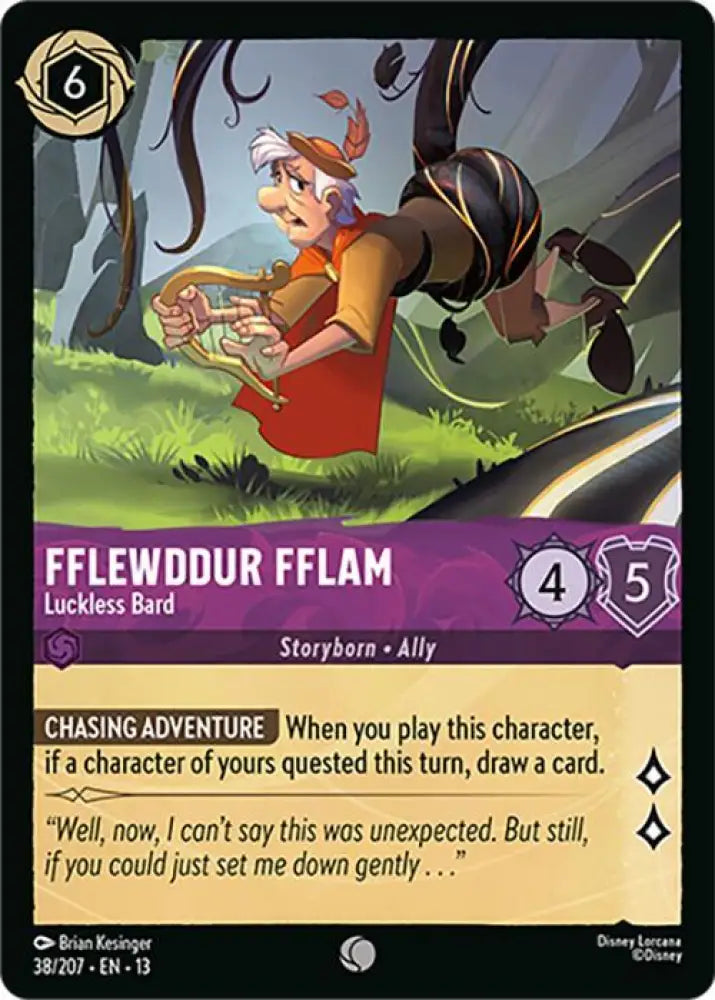 Fflewddur Fflam - Luckless Bard (38/204) [Attack of the Vine!]