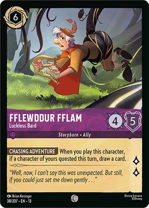 Fflewddur Fflam - Luckless Bard (38/204) [Attack of the Vine!]