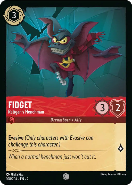 Fidget - Ratigan’s Henchman (108/204) [Rise of the Floodborn] - Lorcana Single