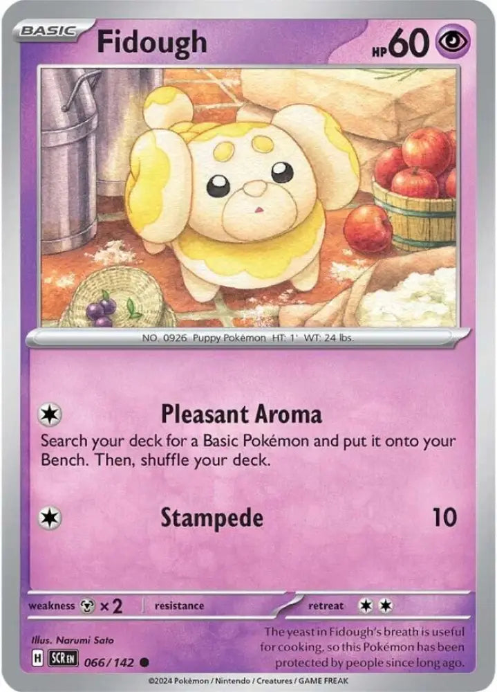 Fidough (066/142) [Scarlet & Violet: Stellar Crown] - Pokemon Single