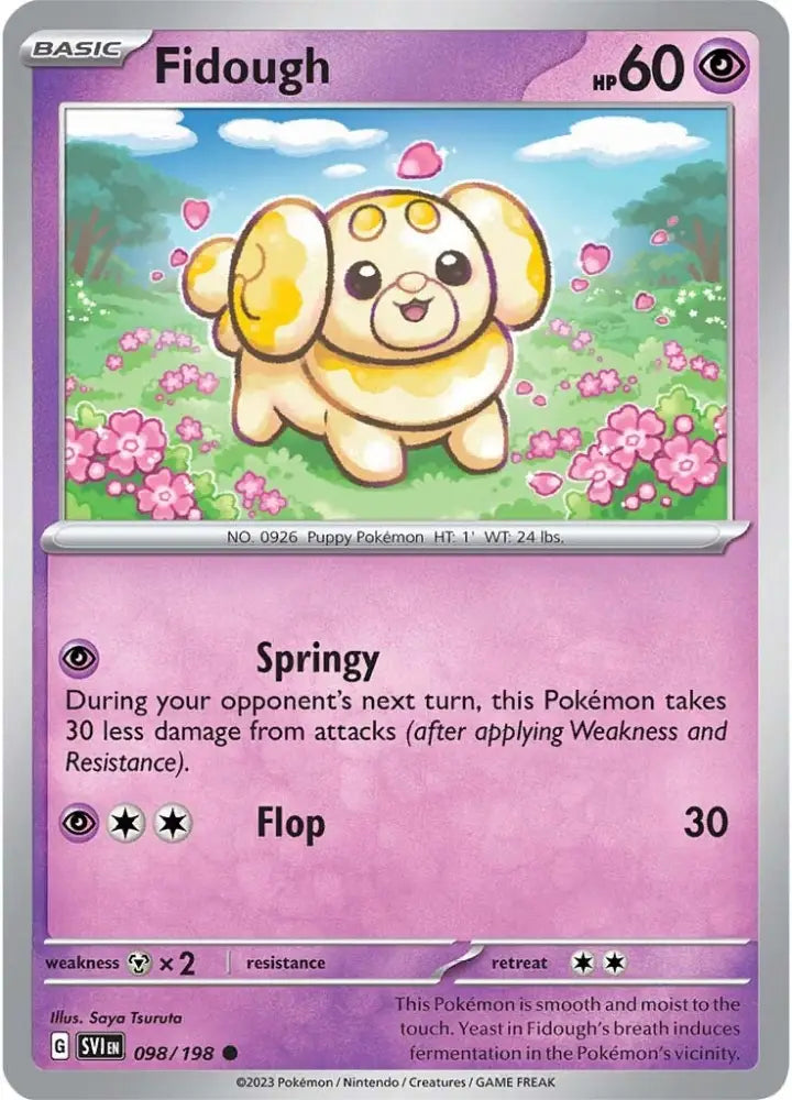 Fidough (098/198) [Scarlet & Violet: Base Set] - Pokemon Single