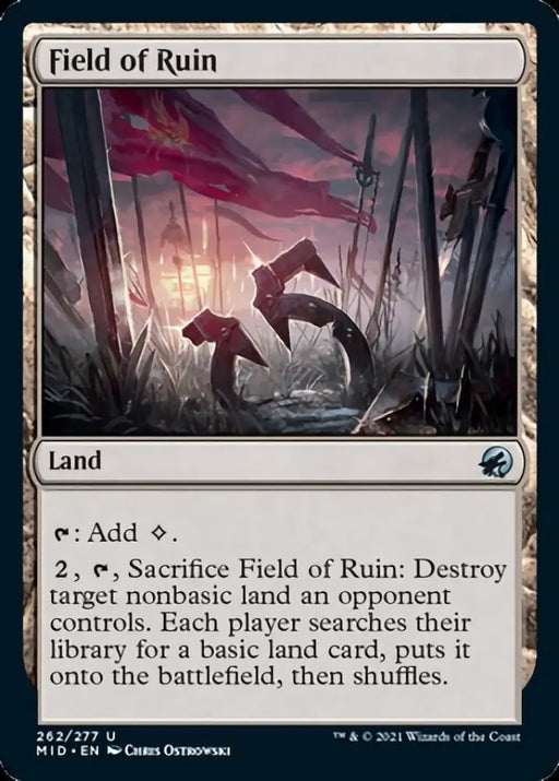 Field of Ruin [Innistrad: Midnight Hunt] - MTG Single