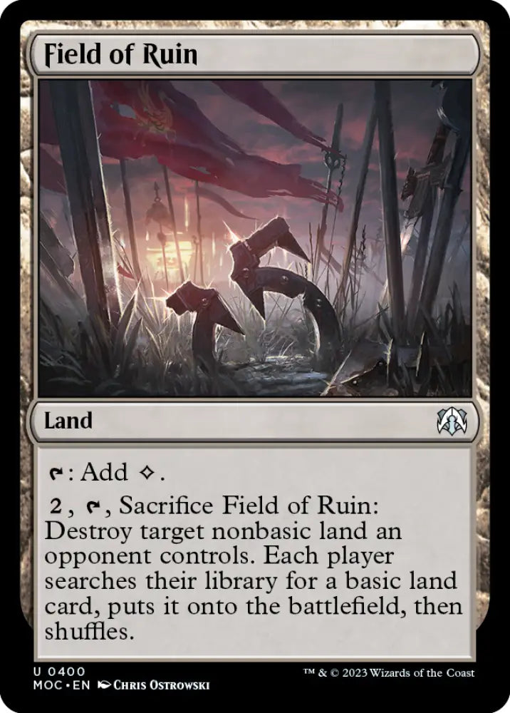 Field of Ruin [March of the Machine Commander] - MTG Single