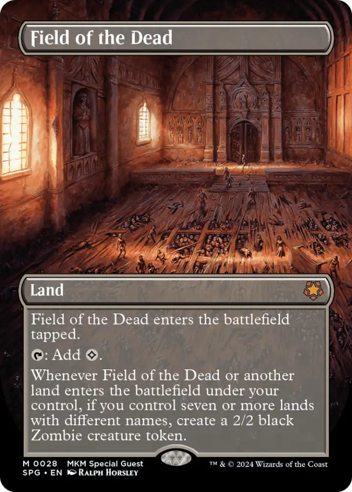 Field of the Dead (Borderless) [Murders at Karlov Manor Special Guests] - MTG Single