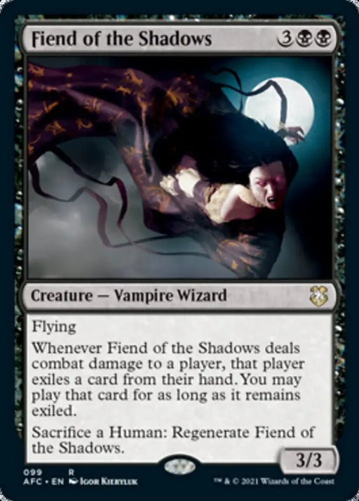 Fiend of the Shadows [Dungeons & Dragons: Adventures in the Forgotten Realms Commander] - MTG Single