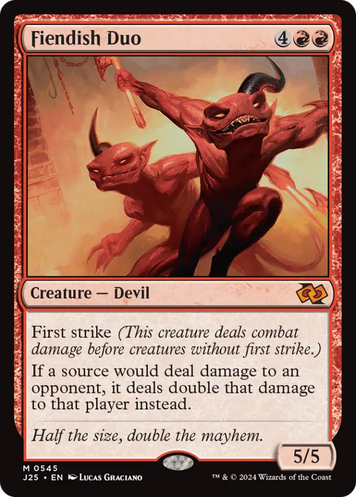 Fiendish Duo [Foundations Jumpstart] - MTG Single