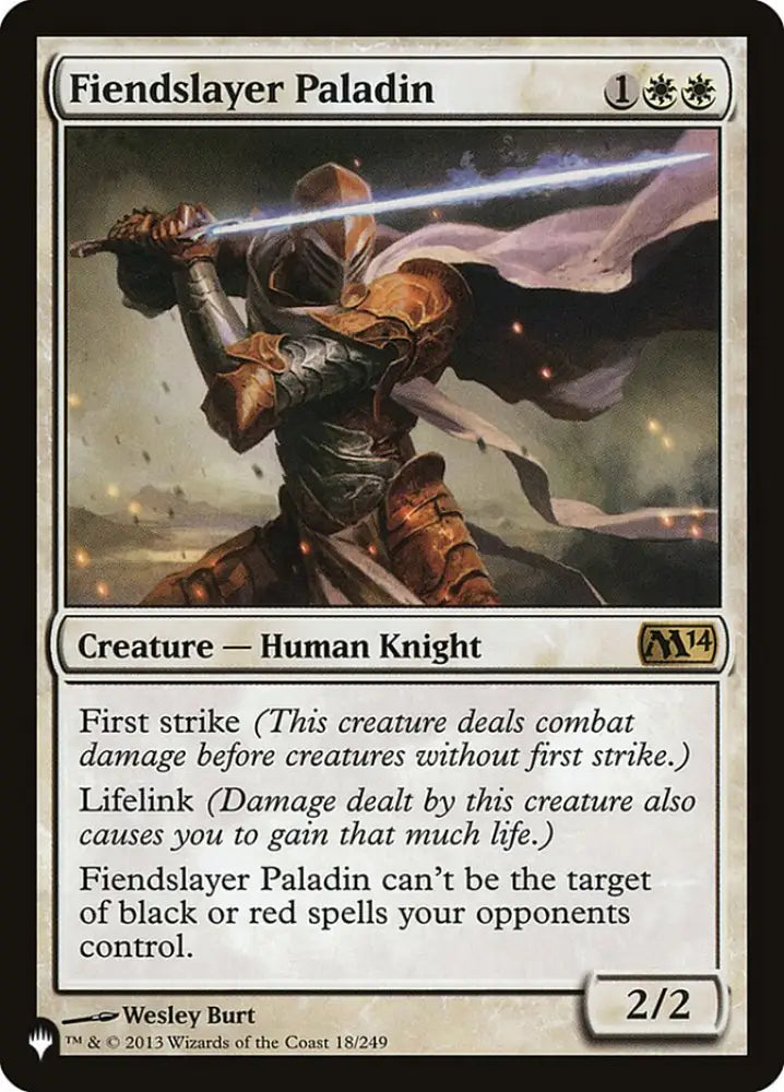 Fiendslayer Paladin [The List] - MTG Single