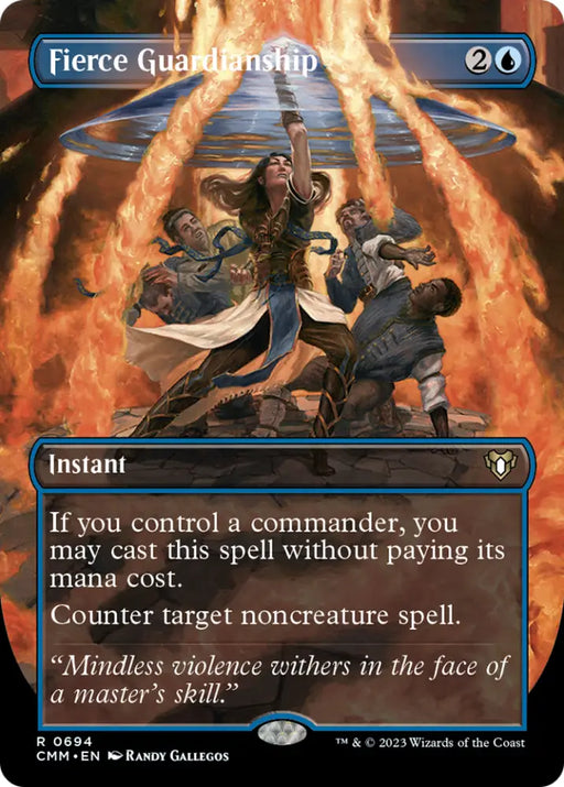 Fierce Guardianship (Borderless Alternate Art) [Commander Masters] - MTG Single