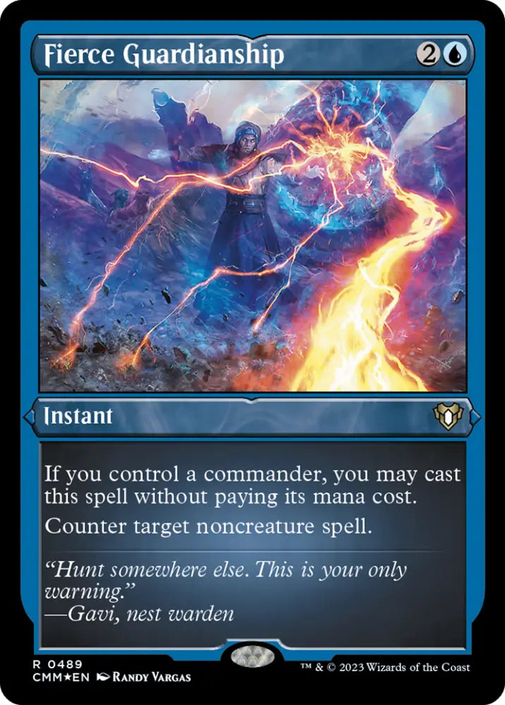 Fierce Guardianship (Foil Etched) [Commander Masters] - MTG Single