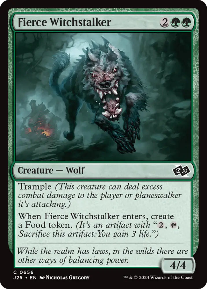 Fierce Witchstalker [Foundations Jumpstart] - MTG Single