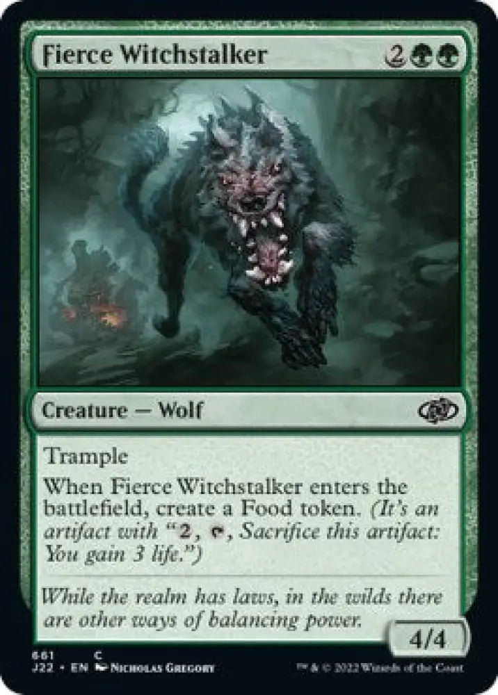 Fierce Witchstalker [Jumpstart 2022] - MTG Single