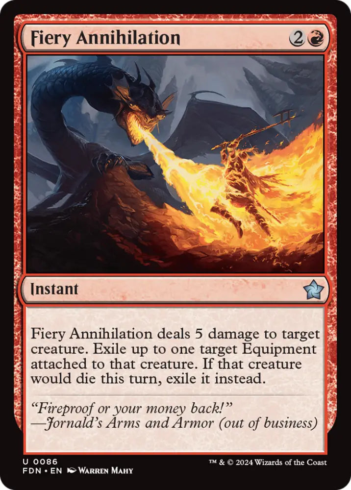 Fiery Annihilation [Foundations] - MTG Single