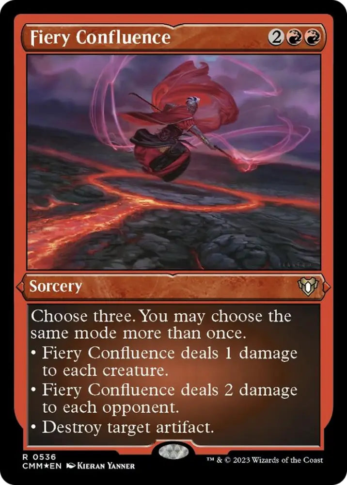 Fiery Confluence (Foil Etched) [Commander Masters] - MTG Single