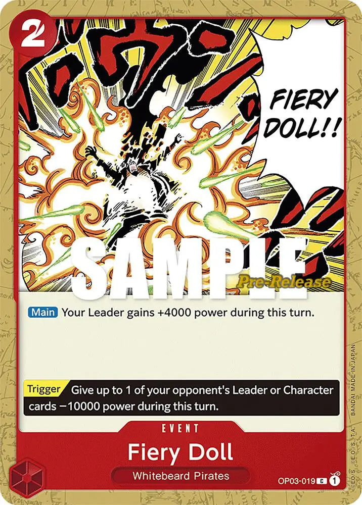 Fiery Doll (OP03-019) [Pillars of Strength Pre-Release Cards]